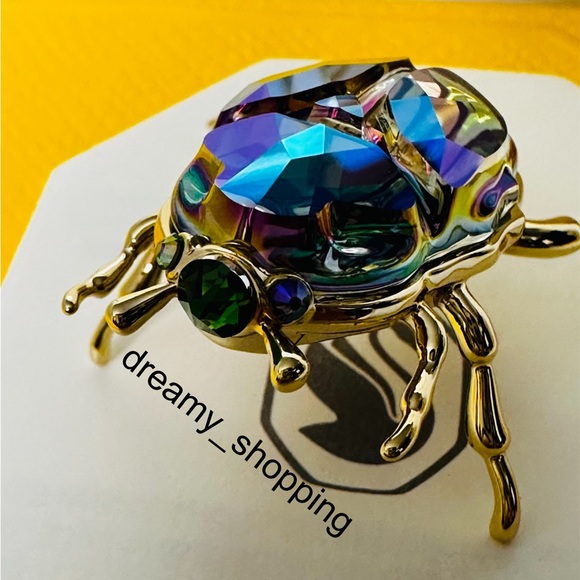 New In Box Authentic Swarovski SCS 2024 Beetle Crystal Metal Figurine #5668994 - Picture 10 of 16